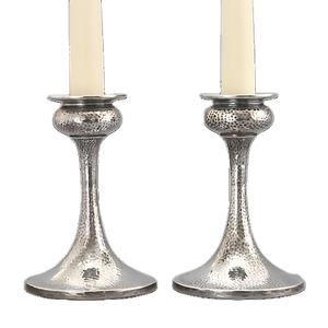 Juego de 2 portavelas de metal de aluminio Diseño elegante Electrochapado Único Hecho a mano Acabado pulido Iluminación decorativa - Product Image 1