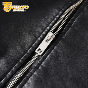 Meilleure qualité hommes veste en cuir noir mode veste en cuir pour hommes respirant classique collège Style Tessuto vestes en cuir - Product Image 4