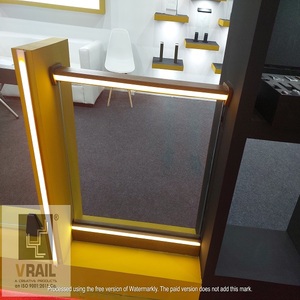 ท่ออะลูมิเนียมแบบเอียงขนาด82X38มม. ผู้ผลิตและส่งออกสแตนเลสสำหรับอุปกรณ์เสริมระเบียงและบันไดสหรัฐอเมริกา - Product Image 1