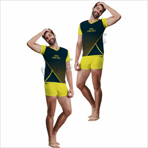 Ensemble t-shirt et short personnalisés pour hommes OEM Sportswear pour hommes t-shirt à manches courtes et short ensemble deux pièces - Product Image 4