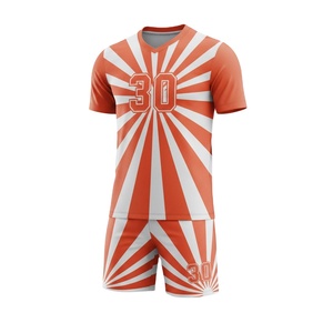 Ensemble de maillots de football personnalisés en sublimation, vert néon, motif géométrique, uniformes de football à séchage rapide, kit sportif respirant - Product Image 2