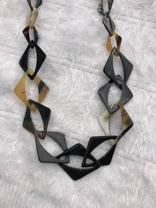 Collar de cuerno de búfalo hecho a mano para mujer, joyería de cadena larga a la moda para ágata elegante y bohemia de alta calidad - Product Image 3