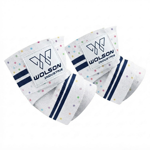 Bandes de compression pour les coudes de haute qualité pour la musculation, la gym, le cross-training, les séances d'entraînement intensives, en néoprène avec fermeture à crochet - Product Image 1