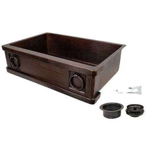 Lavabo de Cobre Más Vendido y Popular para Hoteles, Casas, Villas, Decoración de Baños, Lavabo de Cobre de Forma Redonda - Product Image 6