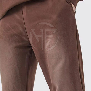 Custom Made Casual <b>Trousers</b> Soft Fabric Elastic Waist Wide Leg Relaxed Fit Simple Fashion Everyday <b>Men</b> <b>Flared</b> Sweat Pant - Product Image 6