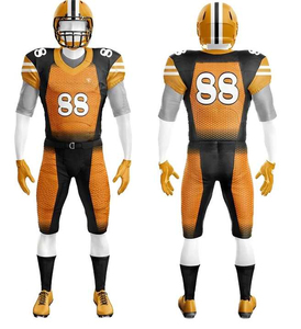 Tenues de football américain grande taille personnalisables, séchage rapide, antibactériennes, respirantes, ensembles de sport pour équipes, short inclus - Vente chaude - Product Image 1