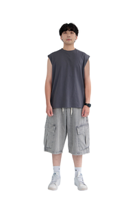 Personalización de alta calidad, precio al por mayor, pantalones Capri, pantalones vaqueros Capri en la cintura para hombre - Product Image 4