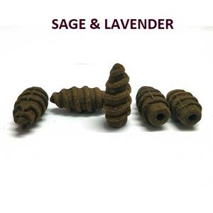 Natural Sage & Lavender Screw Backflow <b>Incense</b> <b>Cones</b> Wholesale Supply at Leading Price ( Brown ) - Product Image 1