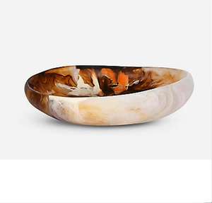 Cuenco de resina hecho a mano Diseños únicos Comedor Más vendidos en la India El mejor precio para el cuenco de resina con aspecto de mármol - Product Image 1