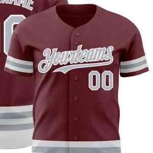 Baseball Jersey for Unisex Pakistan Made Best Quality Wholesale Customized Team Name & Brand V-neck Breathable Quick Dry - Product Image 4