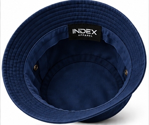 Sombrero de Pescador Azul Marino Index Apparel con Logotipo Bordado, Unisex, Casual, para Primavera/Verano, Talla 56-58cm - Product Image 2