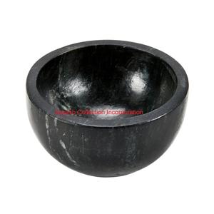 Bol de piédestal en marbre naturel blanc élégant Bol de service à pied poli fait à la main pour la décoration intérieure de luxe et le bol de table de cuisine - Product Image 6