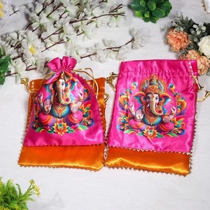 Fête en vrac retour cadeaux idée coloré Potli sac faveur de mariage Haldi Mehndi événement Festival Occasion bureau fêtes cadeau pour invité - Product Image 2
