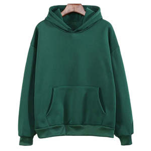 Sudadera con capucha de lana de algodón pesado de invierno informal para mujer, Sudadera con capucha y logotipo personalizado al por mayor, tejido de punto, temporada primavera - Product Image 1