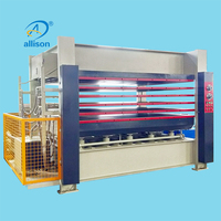 Machine de presse à chaud pour le bois Machine à bois en PVC pour le bois et la peau Porte en bois de Qingdao Allison