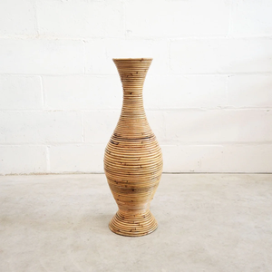 Grand vase en rotin fabriqué au Vietnam Matériau écologique pour la décoration intérieure et la décoration de la vaisselle Vente en gros - Product Image 1