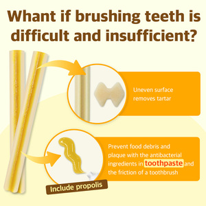 Dr. POLI Oral Care Nourriture pour chien Gomme à mâcher dentaire Dissolvant de tartre et de plaque dentaire Aide à la mauvaise haleine Brossage des dents Supplément de soins de santé pour animaux de compagnie - Product Image 4