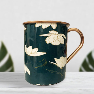 Elegante taza de mula de Moscú de cobre puro para Bar, hogar y taza de viaje, taza de café, sublimación impresa personalizada para beber en casa HHO - Product Image 3