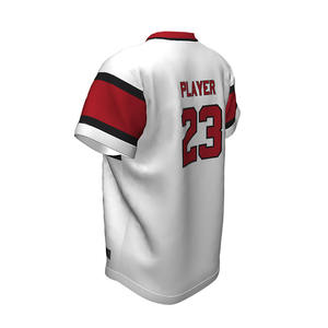 OEM/ODM maillot de baseball à séchage rapide broderie sur mesure col en V à la mode conception vente chaude pas cher taux vêtements de sport semi-ajustés - Product Image 2