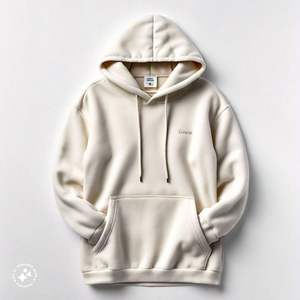 Sweat à capuche unisexe oversize 350 GSM polaire coupe-vent anti-rides et durable Polyester/coton - Product Image 4