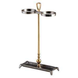 Support de parapluie double fini doré et argenté Design nordique Vente à chaud en métal Porte-parapluie décoratif - Product Image 1