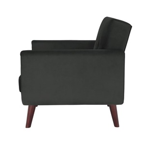 Sillón Convertible Giratorio y Reclinable para Oficina en Casa con Patas de Madera y Tapicería de Tela GSD68019 - Product Image 2
