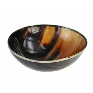 Cuenco de cuerno con esmalte brillante, tazón redondo de alta calidad, Color Natural, para decoración de mesa - Product Image 2