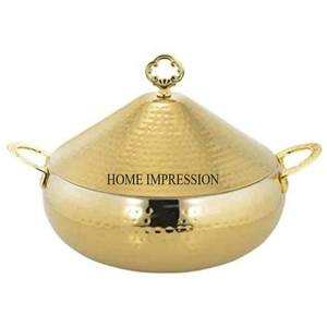 Lot de 3 Casseroles en Métal à Texture Martelée, Couleur Argent, Miroir Brillant, Centre de Table et Décoration - Product Image 4