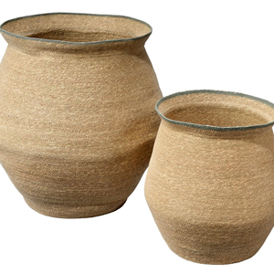 Panier en macramé vintage de style pot brun pour le rangement à domicile, décoration d'intérieur, salon, chambre et bureau, en provenance d'Inde - Product Image 1