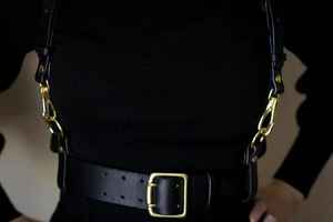 Arnés de Cuero 100% Genuino para Hombre, Estilo Gótico Rave, Hebillas Traseras, Color y Logotipo Personalizables, Accesorio de Regalo para Él LWH-0020 - Product Image 5