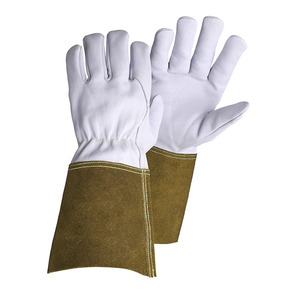 Guantes de Soldadura Tig de Cuero Vacuno de Grano y Dividido de Alta Resistencia, Resistentes al Fuego, Cómodos para Bomberos - Product Image 4