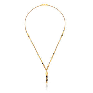 Mangalsutra Moderno de Oro de 14k para Mujer con Diamante, Perla, Jade o Moissanita - Product Image 2