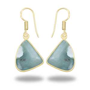 Design Earrings Original Jade for Women Daily Dating Original Jade Statement earring for Women Classic 18K Gold Plated - Product Image 1