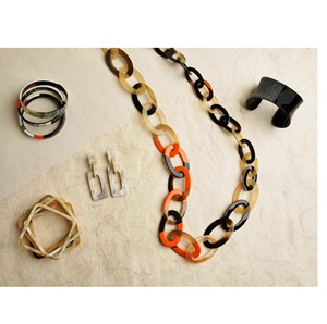 Collier de bijoux fantaisie Collier en corne de buffle naturelle Produit indien fait à la main - Product Image 2