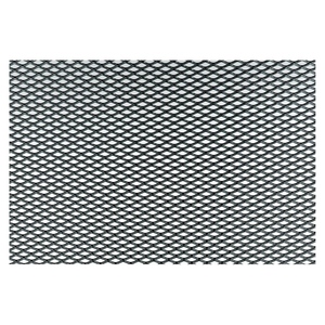 Parrilla de aluminio negra de 125x20 cm con malla extra estrecha - Product Image 1