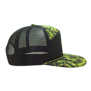 Sombreros de cuerda de camuflaje personalizados de alta calidad OEM/ODM, sombreros Snapback de 7 paneles con logotipo bordado 2D, panel frontal, fabricante de Vietnam L01 - Product Image 4