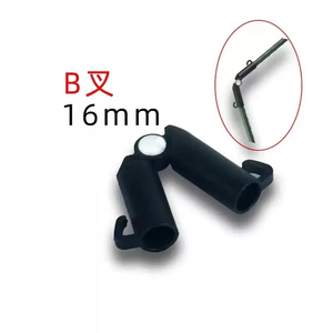 Conector de soporte de poste de escalada recubierto de plástico hortícola, suministros de jardín, accesorios, horquilla conjunta, hebilla de soporte de jardín - Product Image 1