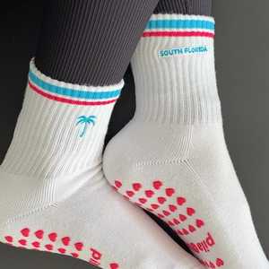 Calcetines de Pilates de Algodón Personalizados con Agarre para Chicas, Diseño de Logotipo Personalizado, Bordado, Antideslizantes, para Yoga - Product Image 6