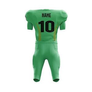 Conjunto de uniforme de fútbol americano sublimado personalizado Jersey de sarga de aparejos transpirable para hombres y mujeres de manga corta para fútbol de verano - Product Image 6