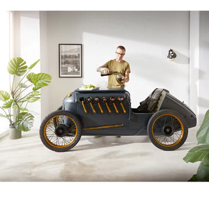 Mesa de barra automática rodante industrial moderna con estante de almacenamiento ajustable y ruedas integradas para uso en interiores y exteriores de la India - Product Image 2