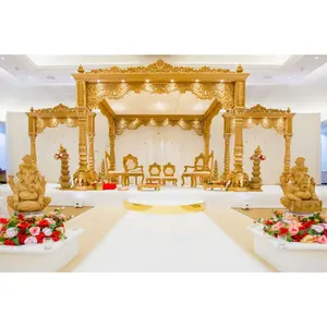 Sul indiano Rajwada estilo casamento Mandap olhar elegante casamento Mandap Set estilo indiano Mandaps Decoração