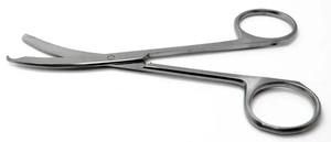 กรรไกรเย็บแผลโค้ง4.5 "bl/bl เครื่องมือผ่าตัดทางสัตวแพทย์สแตนเลส - Product Image 4