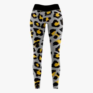 Leggings mi-longs imprimés léopard, ajustés, de compression, pour la salle de sport, respirants, légers, à séchage rapide, écologiques - Product Image 5