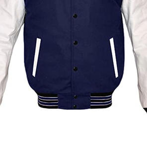 Ropa para Hombre, Moda Otoñal, Chaquetas Varsity Lisas al por Mayor, Cuello Alto, Puños y Dobladillo Acanalados, Chaqueta Deportiva Lisa 2026 - Product Image 6