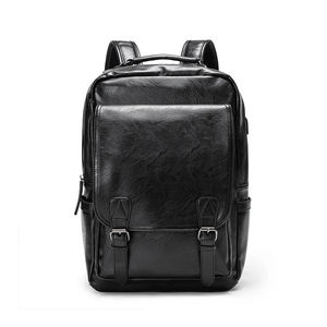 Sac à dos unisexe élégant et vintage en cuir pleine fleur sac à dos décontracté à fermeture éclair doux à bas prix sac à dos en cuir véritable pour l'école - Product Image 4