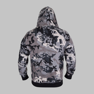Sweat à capuche zippé intégral streetwear de haute qualité, hiver, sur mesure, 100% coton, respirant, décontracté, doublé polaire pour homme - Product Image 4