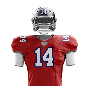 Uniformes de fútbol americano de poliéster 100% de alta calidad hechos a medida, impresión por sublimación de secado rápido, conjunto transpirable con logotipo personalizado - Product Image 5