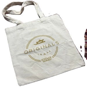 Wholesale Custom Printed Logo Cotton <b>Canvas</b> <b>Tote</b> <b>Bags</b> <b>Plain</b> White Blank Shopping <b>Bags</b> with Letter Pattern - Product Image 6