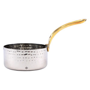 Stainless Steel Round Shape Unique Fancy Designer Copper Antique Finished <b>Food</b> Serving Luxury <b>Trays</b> From India In Lowest Price - Product Image 3