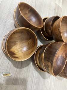 Ensemble de vaisselle en bois du Vietnam, bol en bois avec cuillère en bois, parfait pour les importateurs mondiaux - Product Image 6